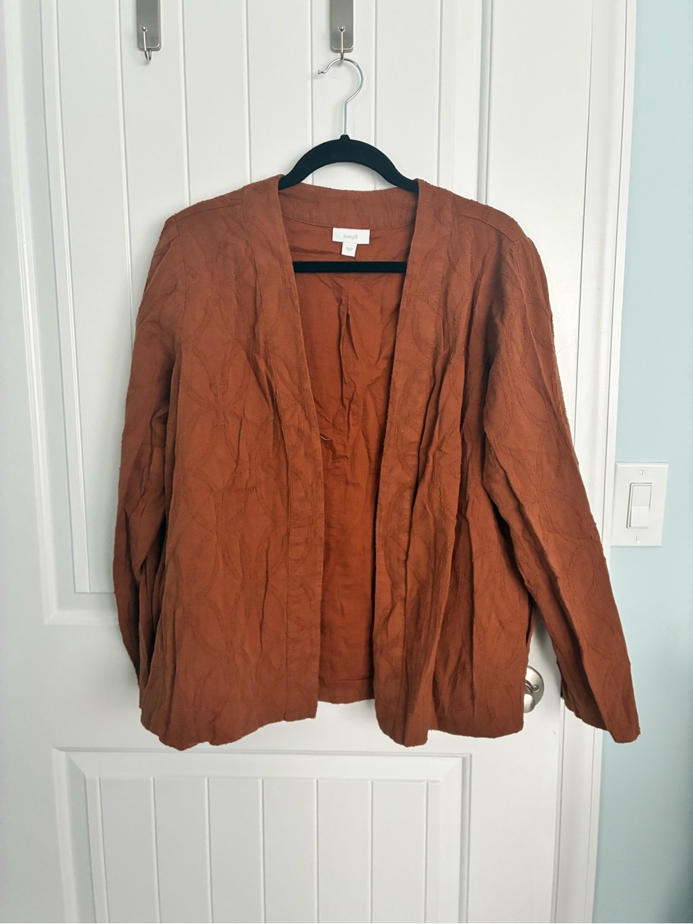 Open-Front Rust Women's Jacket J Jill